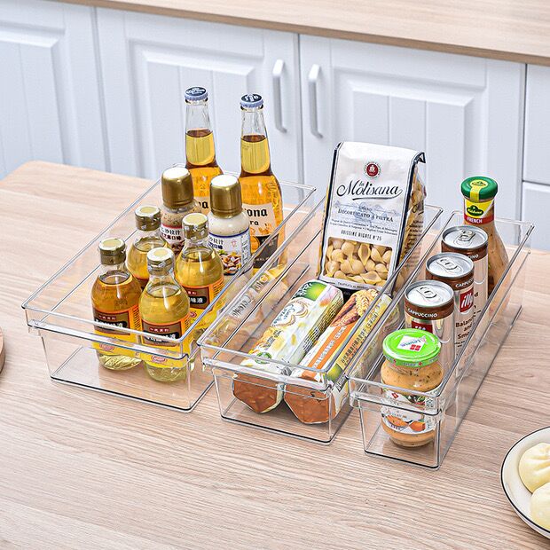 Item No.: PET300  PET Storage Organizer With Bamboo Lid